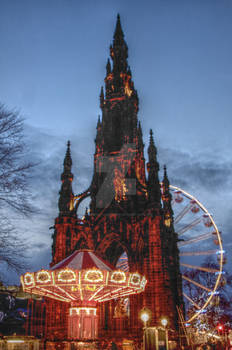 Scott's monument Christmas