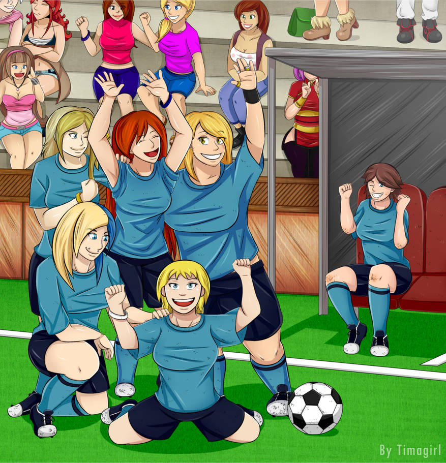 Commission - Football team by Timanima on DeviantArt