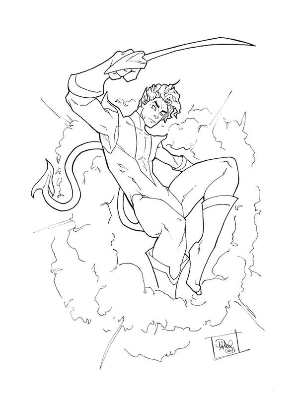 Nightcrawler Lineart