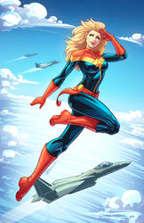Captain Marvel Colored