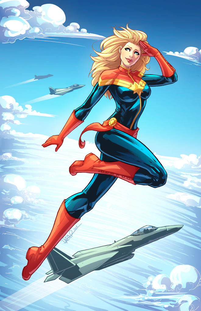 Carol Danvers Captain Marvel - 5D Diamond Paintings - DiamondByNumbers - Diamond  Painting art