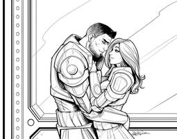 Vorchagirl Commission Inks