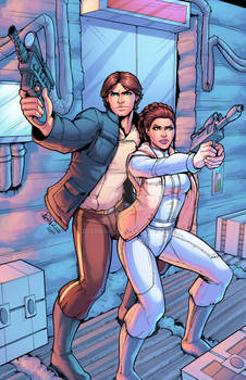 Han And Leia Colored By J Skipper