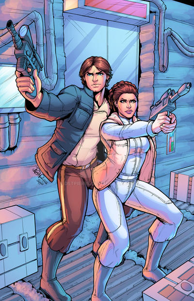 Han And Leia Colored By J Skipper