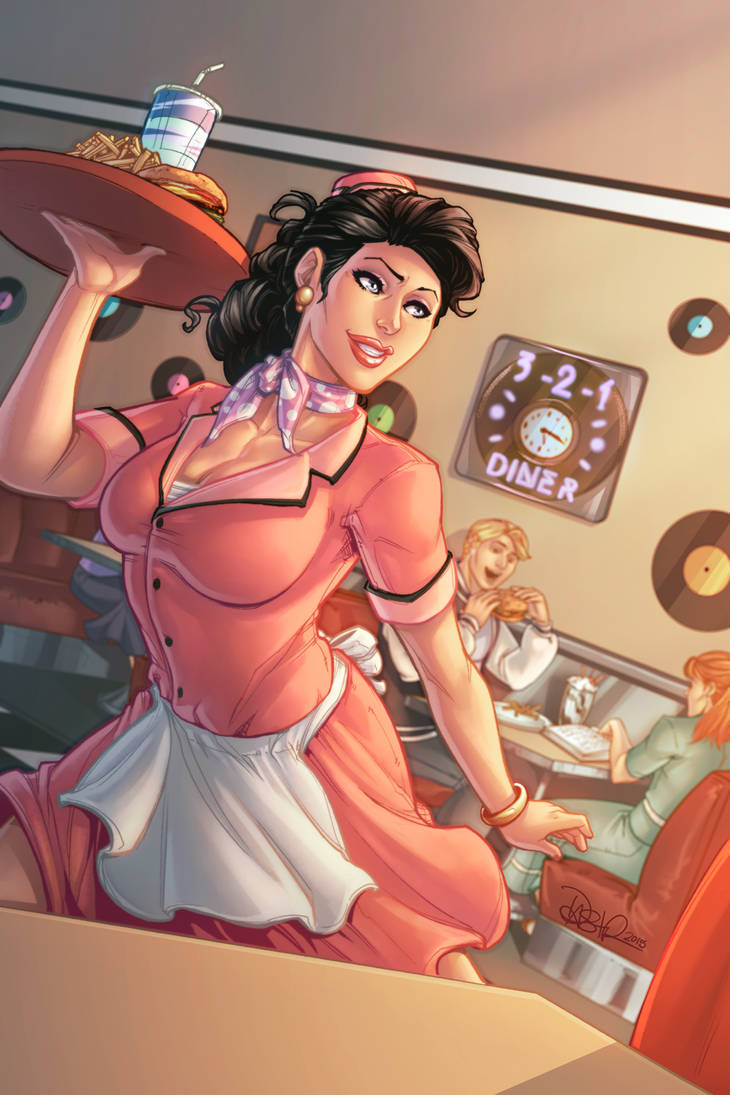3-2-1 Diner Pinup by DStPierre