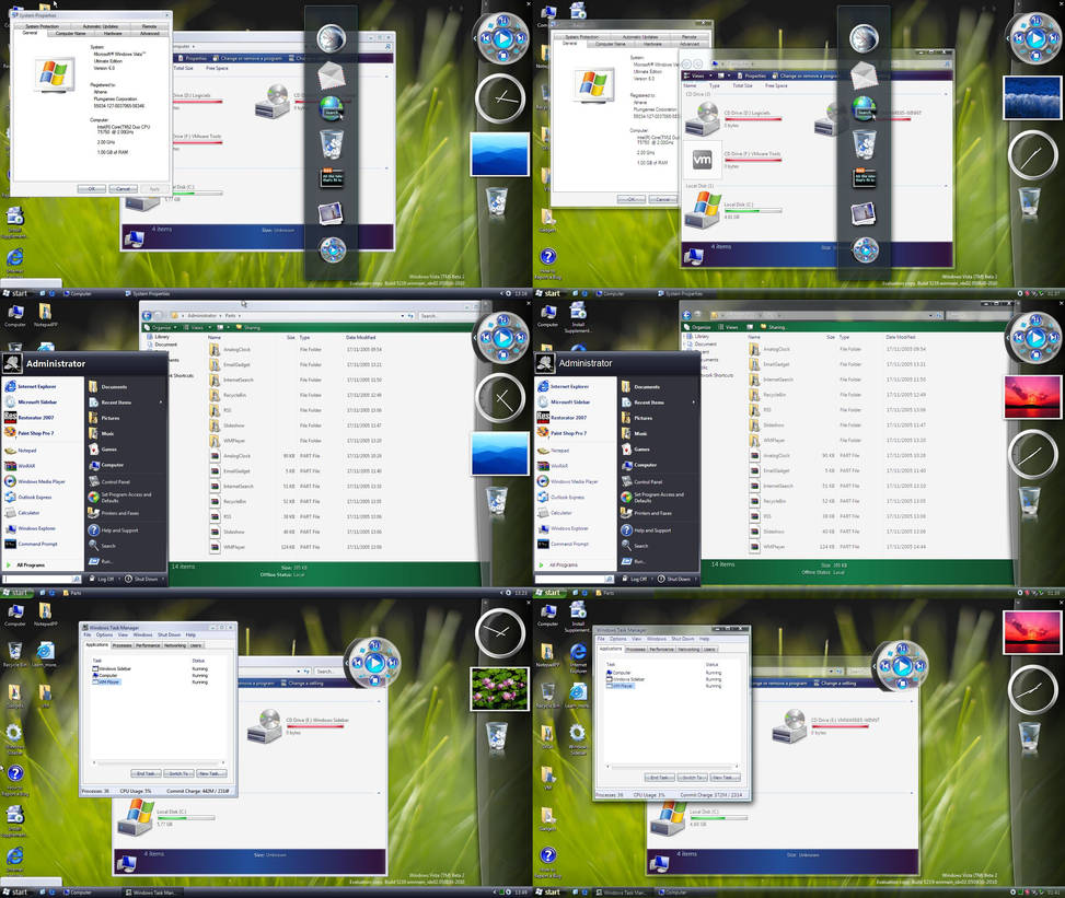 Windows Vista 5219 Sidebar by AtheneRa on DeviantArt