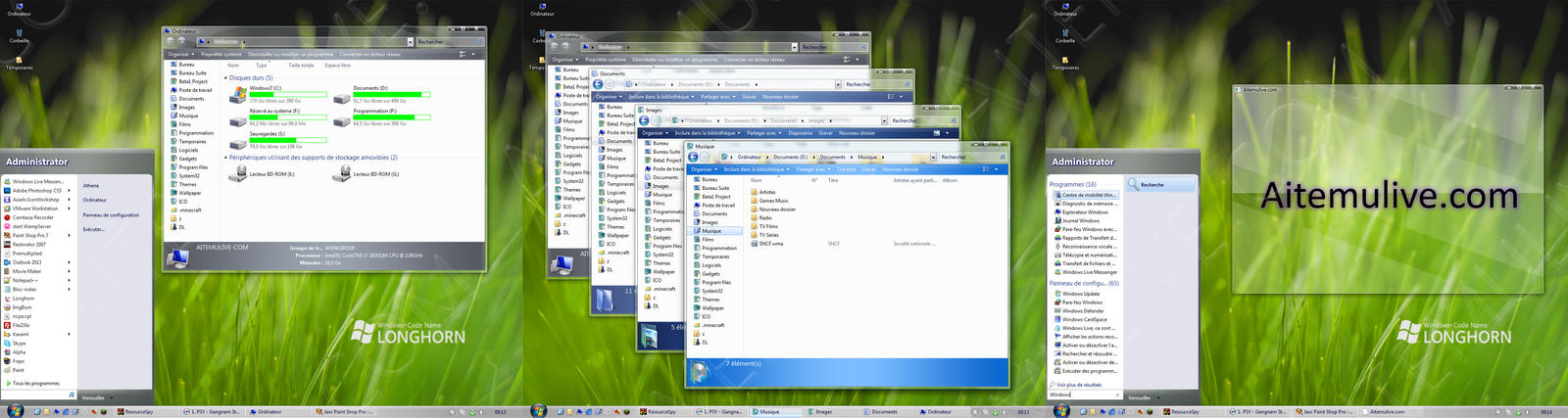 Windows 7 Longhorn 5060 theme - Preview