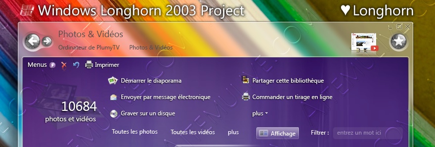 Windows Longhorn 2003 Project