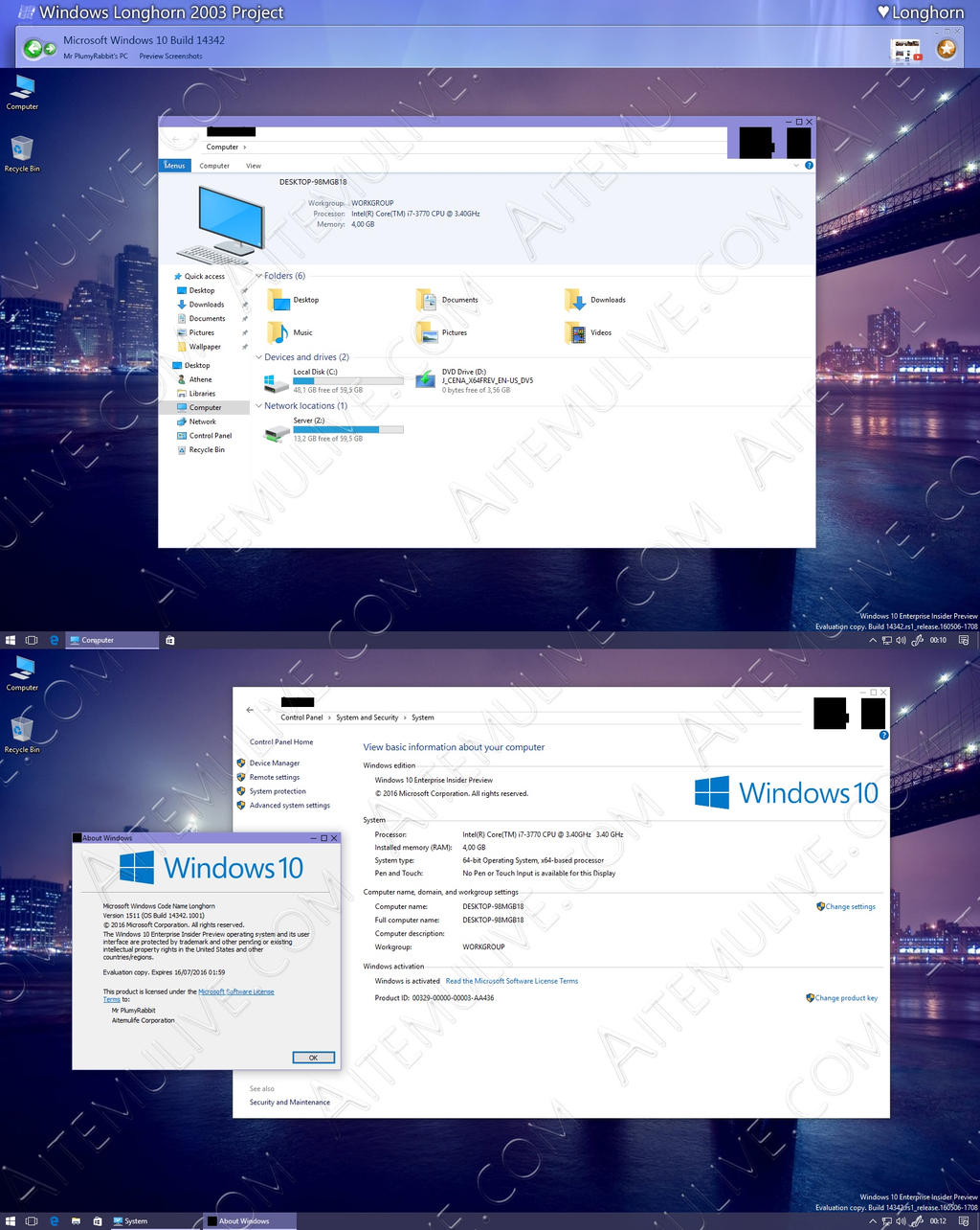 Longhorn PDC2003 - Windows 10 14342 RS1 - 1 by AtheneRa on DeviantArt