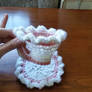 Crochet teacup and saucer