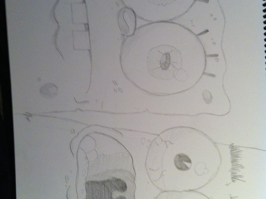 Spongebob Rough Sketch by 3DimensionalShadow on DeviantArt