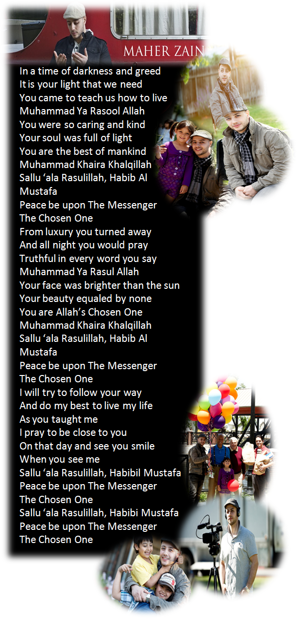 THE CHOSEN ONE LYRICS by MAHER ZAIN: In a time of