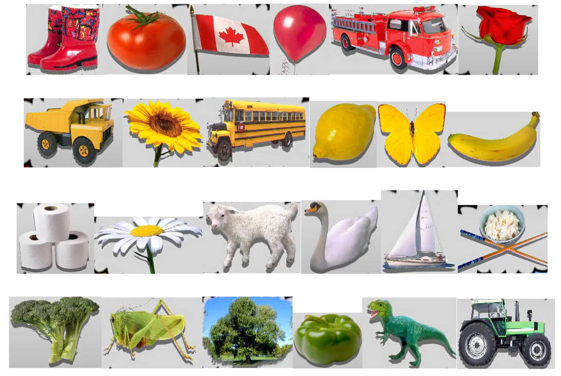 Things That Are Red, Yellow, White, and Green by user-ek8uy3ze1v on ...