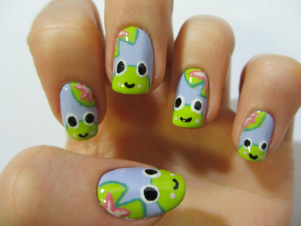 Happy Frog Nails by JofoKitty on DeviantArt