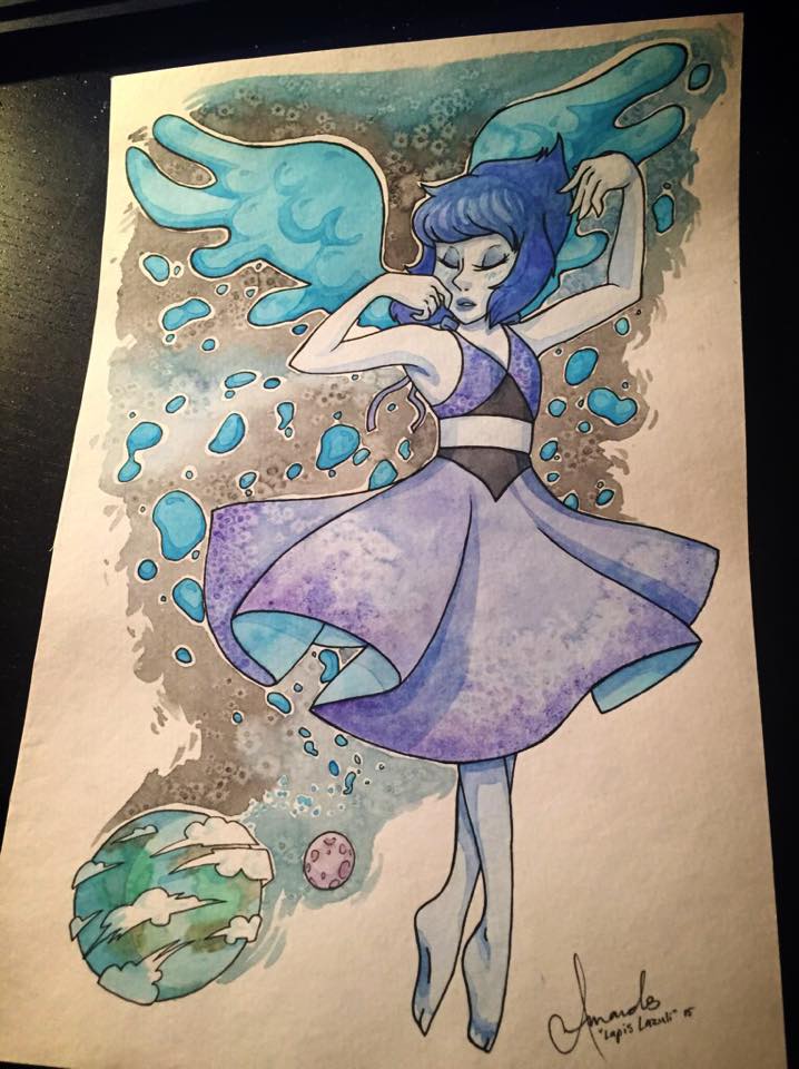 Watercolor Lapis Lazuli