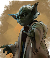 Portrait of Grand Master Yoda