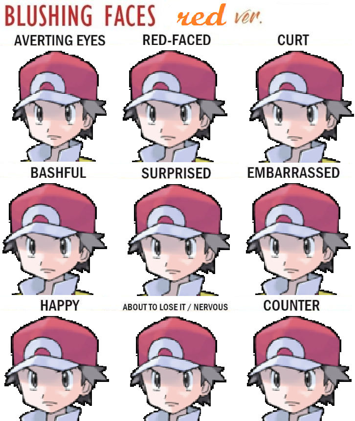 Red Expressions by pikachufan773 on DeviantArt
