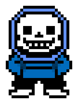 Editing Deltarune Sans - Free online pixel art drawing tool - Pixilart