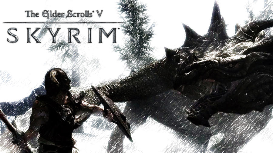 Skyrim Wallpaper - Dragon