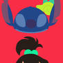 Stitch and Ai Phone Wallpaper