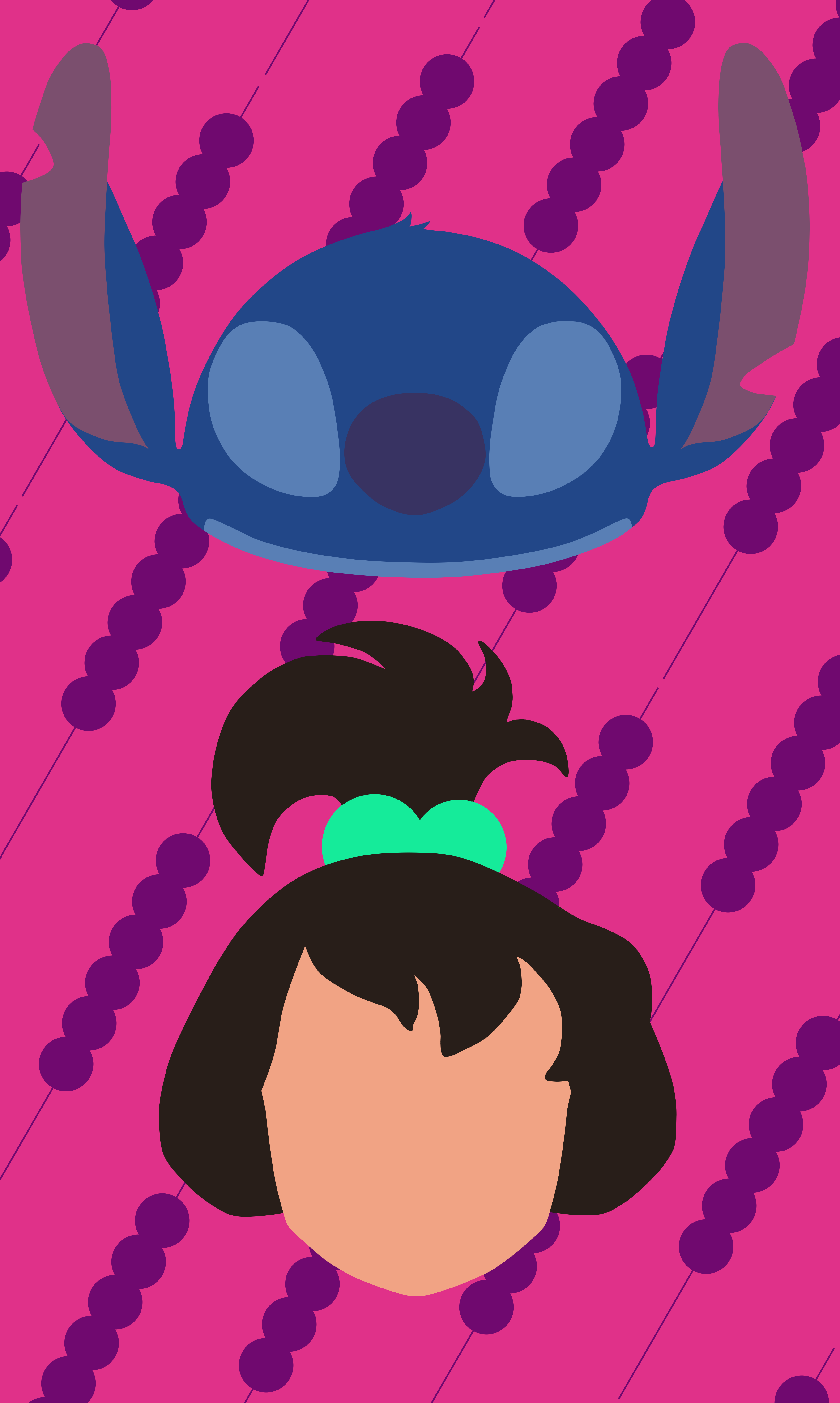 Stitch and Ai Phone Wallpaper (Variant)