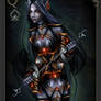 Playing card: Queen of Spades (Lyren)