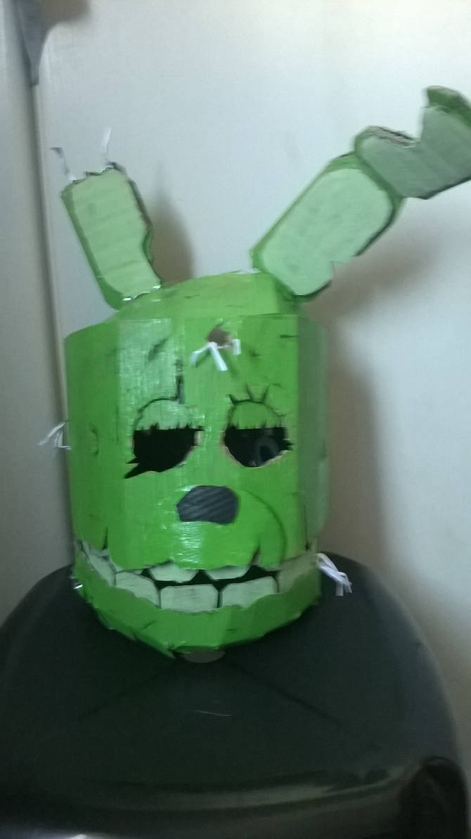 SPRINGTRAP MASK !!! by paperfreddy on DeviantArt
