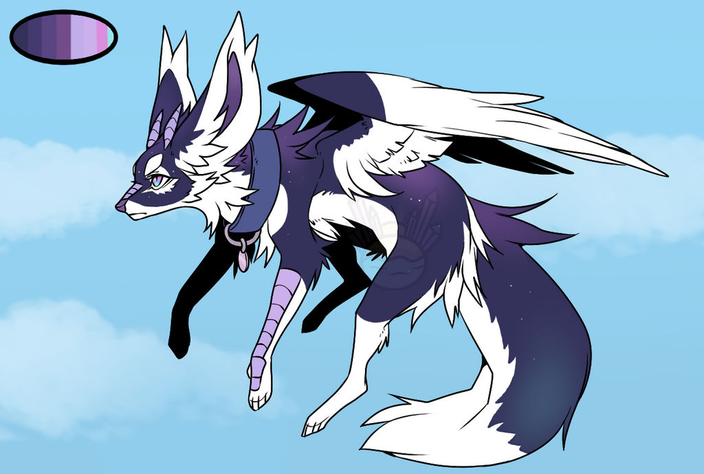 Fox Dragon Deviantart Galactic Fox dragon SOLD by AllForAdopts on DeviantArt
