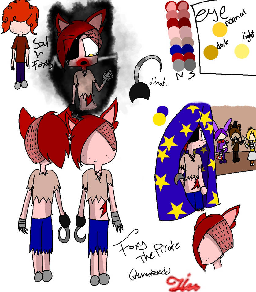 Foxy Humanized Foxy Humanized (Fnaf1) by SnowChan146 on DeviantArt