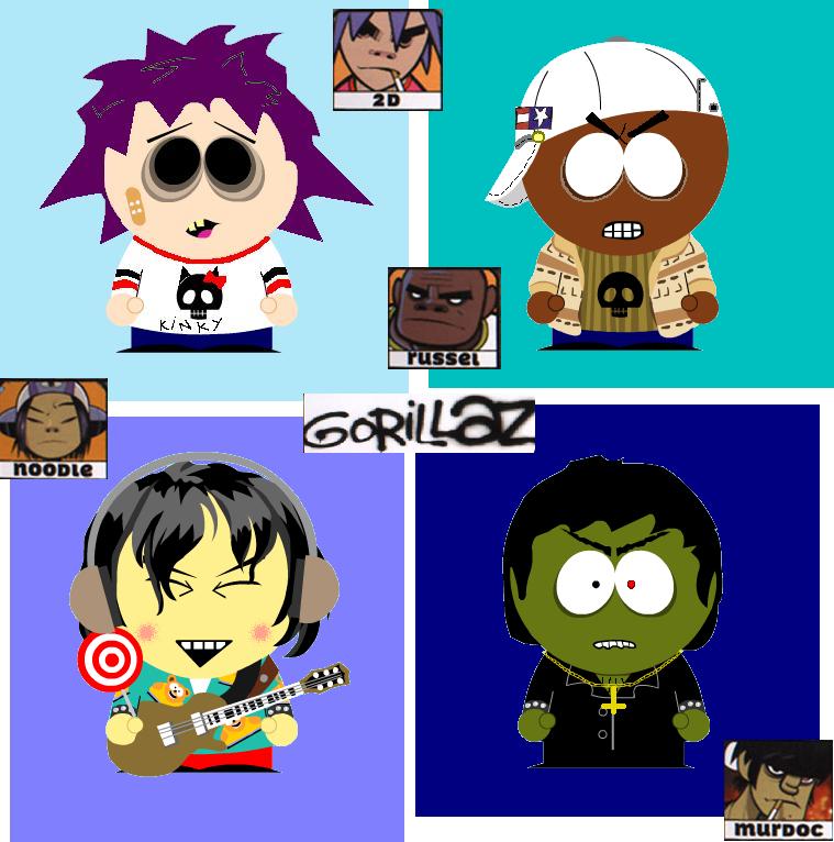 gorillaz-south park version