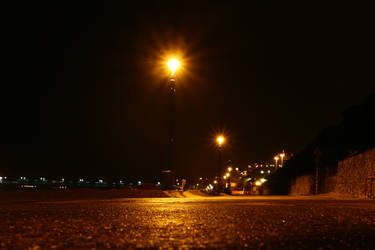 bournemouth coast by night