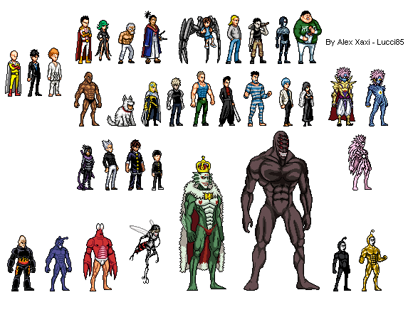 Characters of One-Punch Man - Updated by Hacker93 on DeviantArt