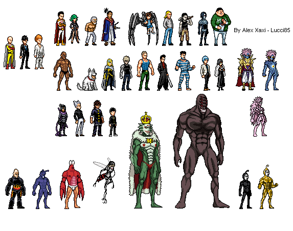 Characters Of One-Punch Man - Updated By Hacker93 On Deviantart