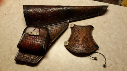 Leather archery set