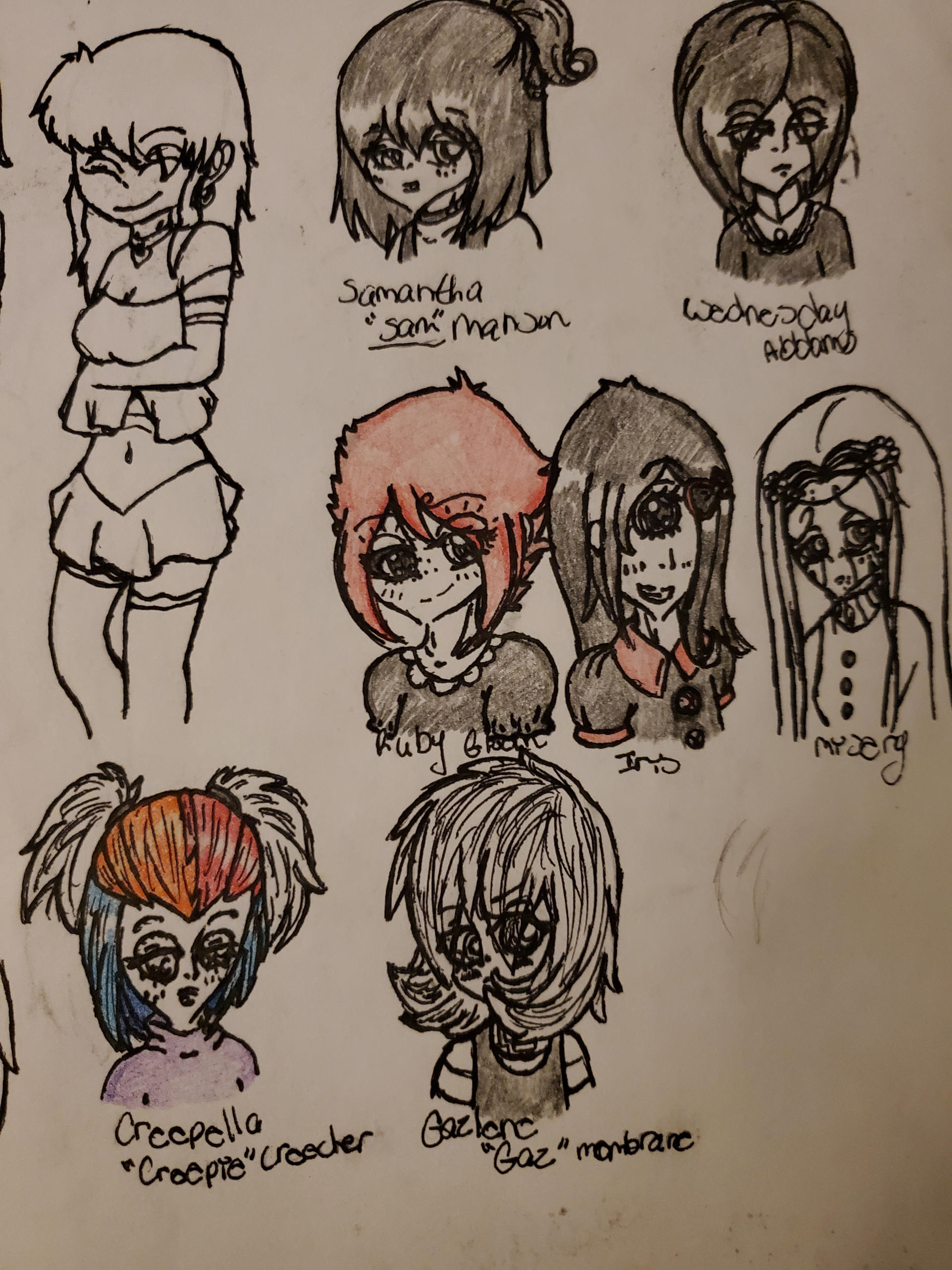 Cartoon Goth Girls by bubblybumblebee1 on DeviantArt