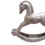 Silver Rocking Horse png