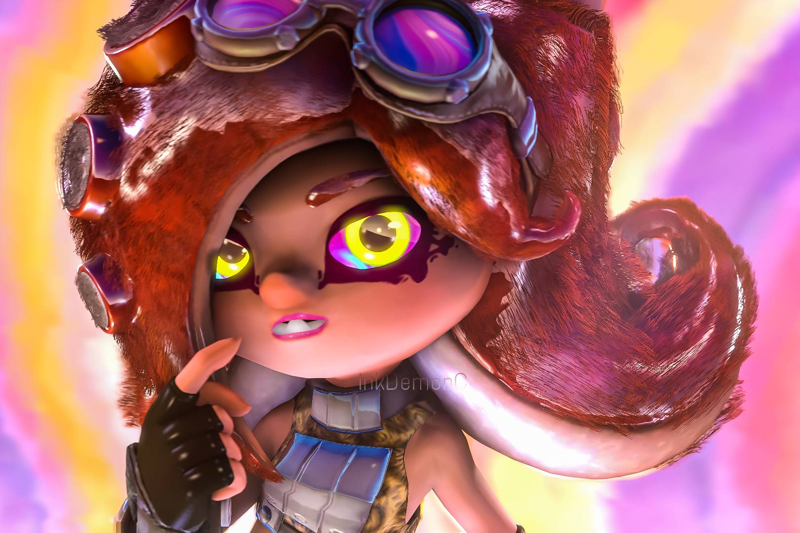 ~Fuzzy Octoling~ by InkDemonC on DeviantArt