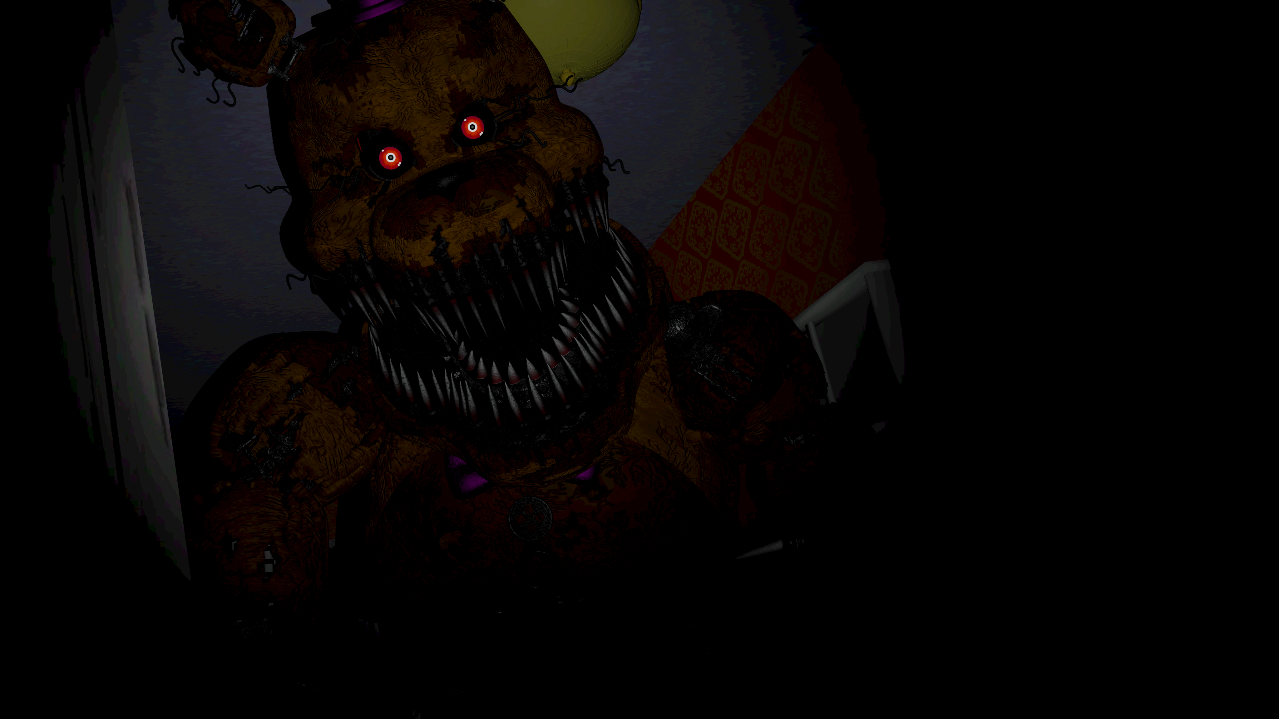 SFM Fnaf 4) Nightmare Fredbear on bed v1 by xXMrTrapXx on DeviantArt