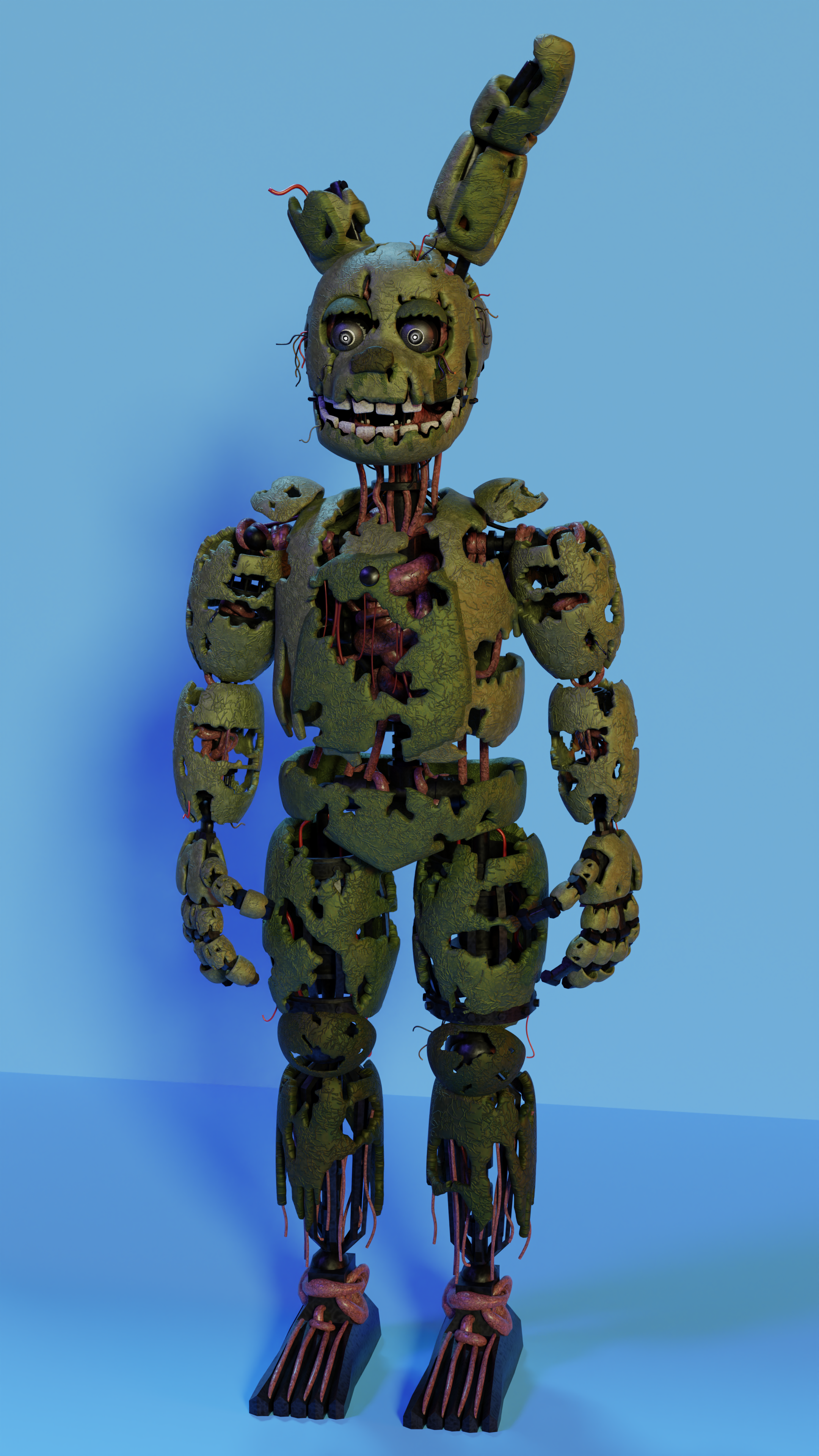 Blender/FNAF] Molten Freddy UCN icon recreation by RazvanAndrei123