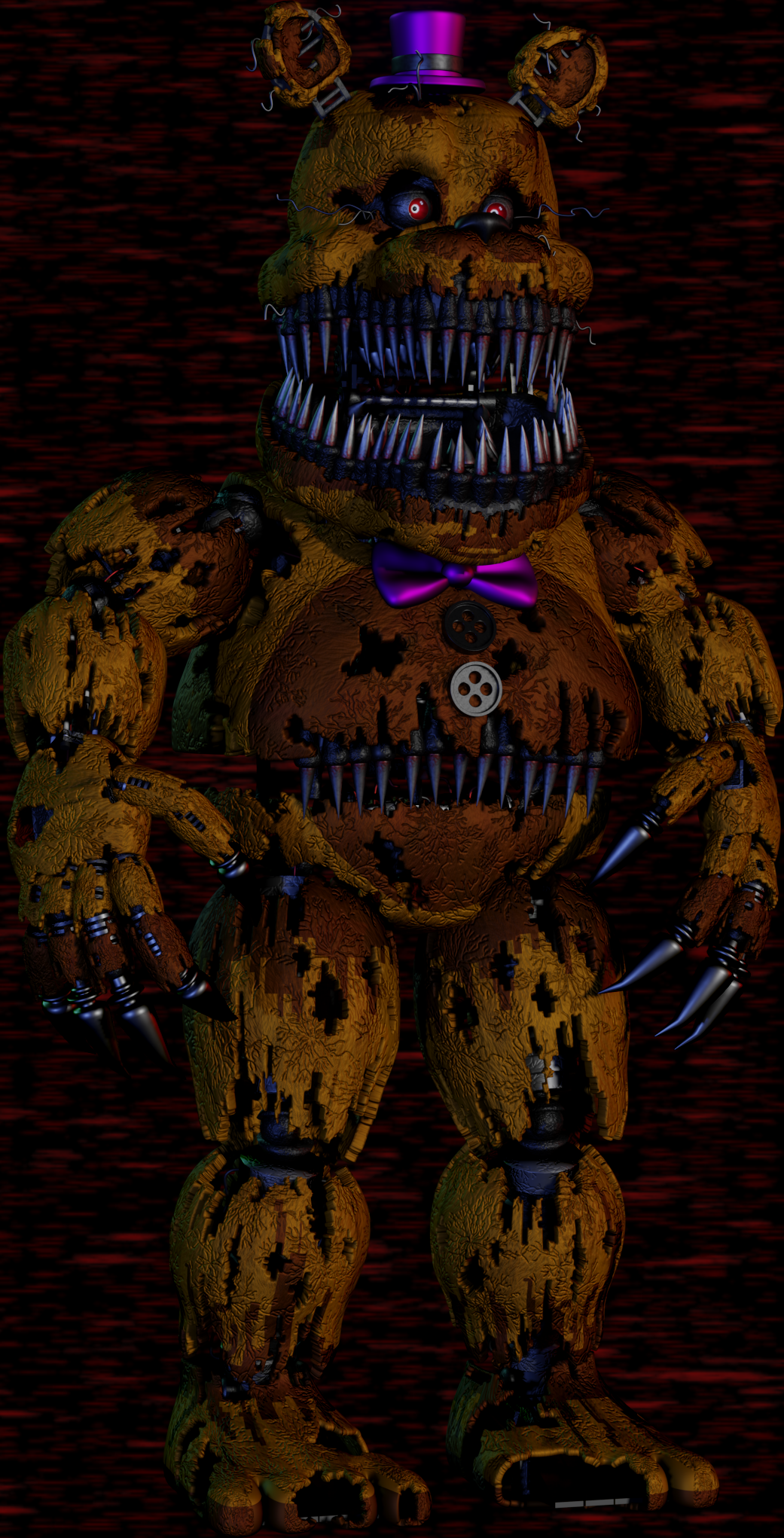 Nightmare Fredbear for the UCN Collab : r/fivenightsatfreddys