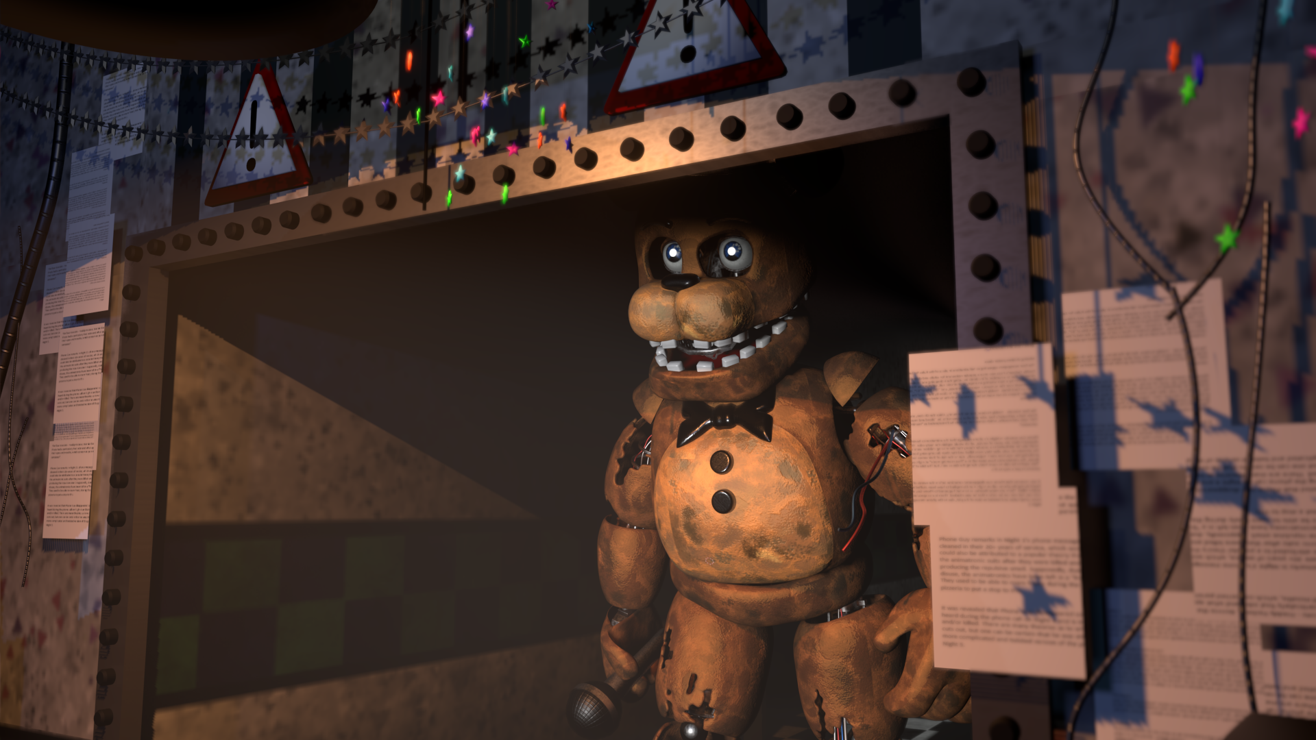 Blender/FNAF] Araya's Fnaf 1 office done by RazvanAndrei123 on