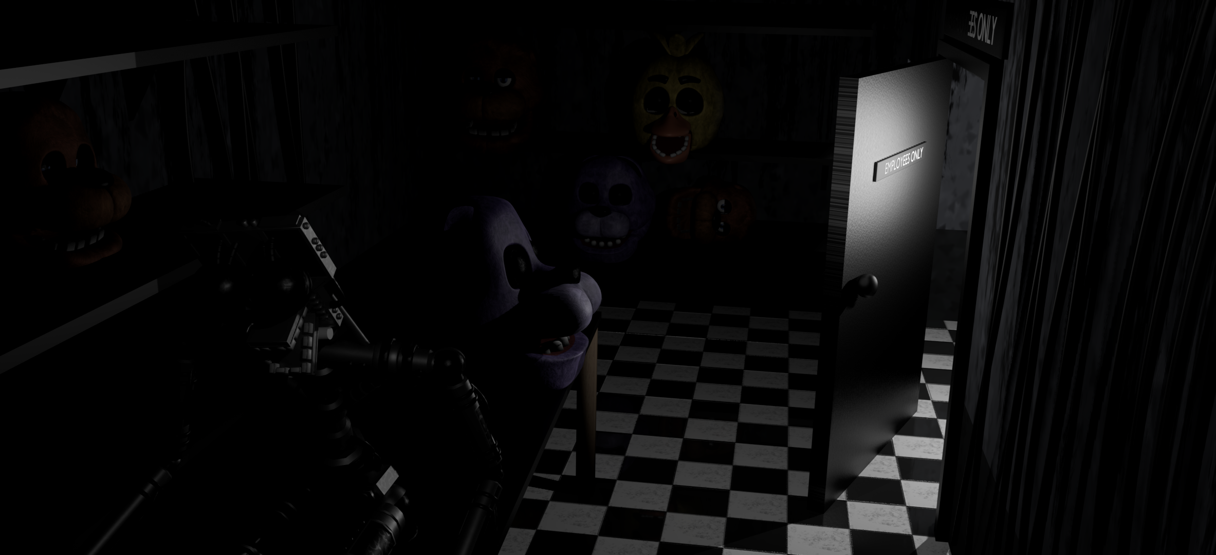 Blender/FNAF] Araya's Fnaf 1 backstage done by RazvanAndrei123 on