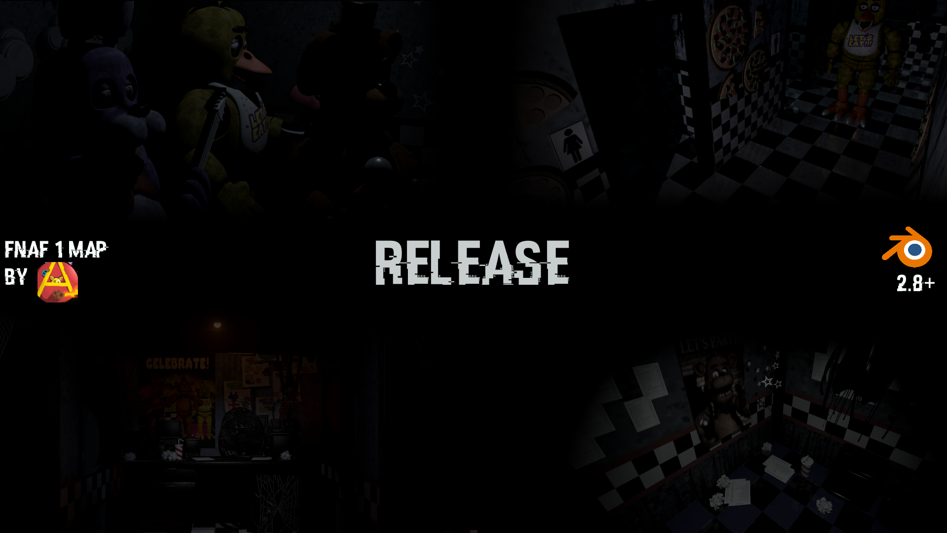 FNAF 1 map done in Asset Forge Deluxe - Models 