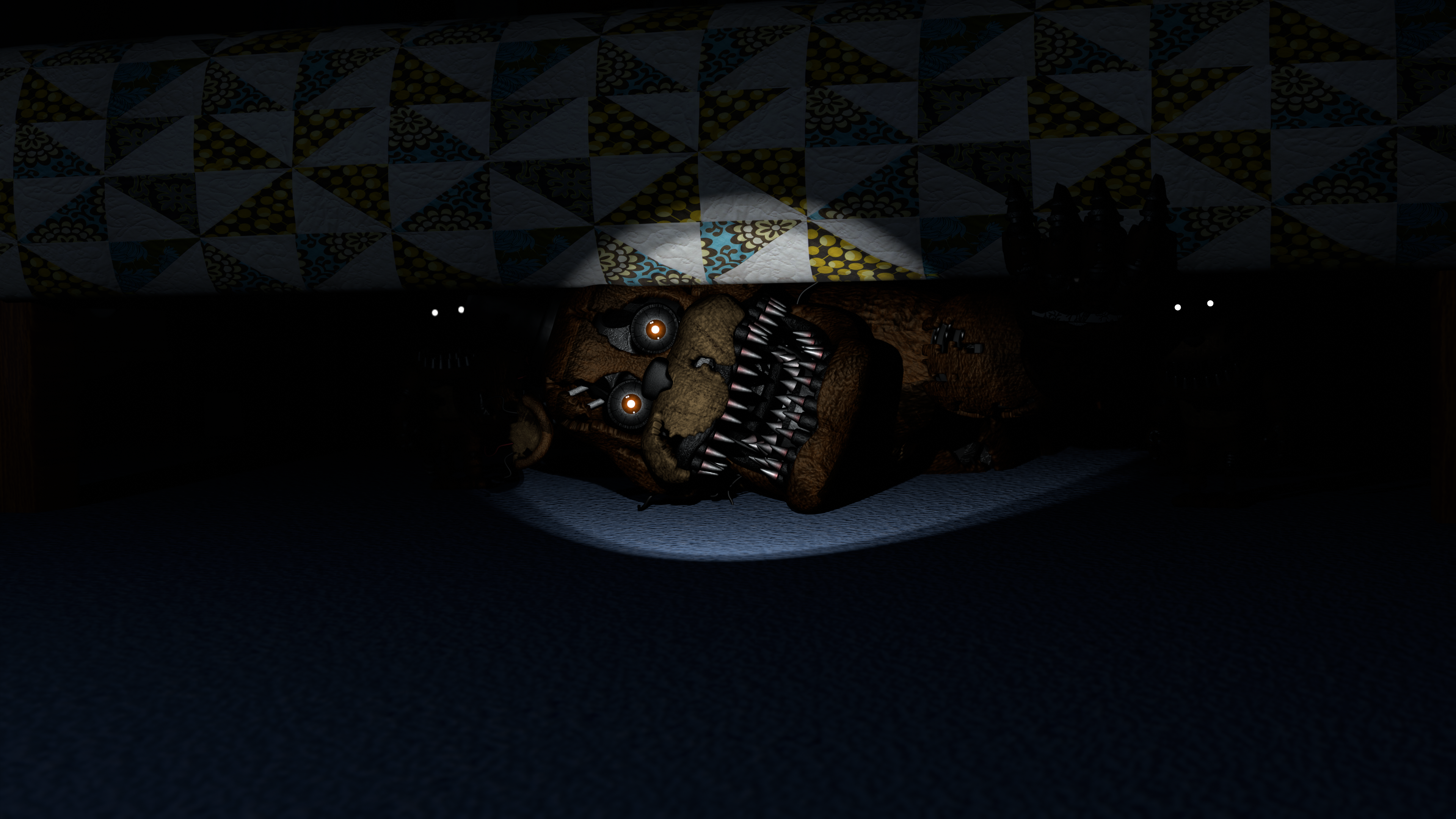 Doors but Jack can JUMPSCARE from under the BED 
