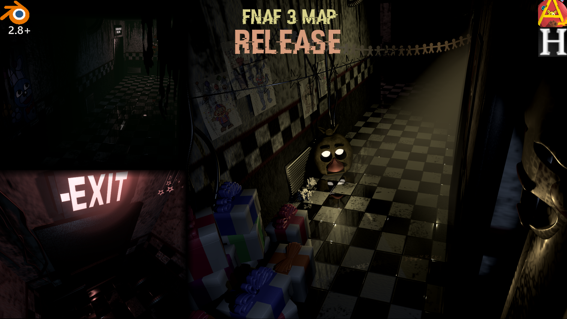 ArtStation - fnaf 3 map blender animation