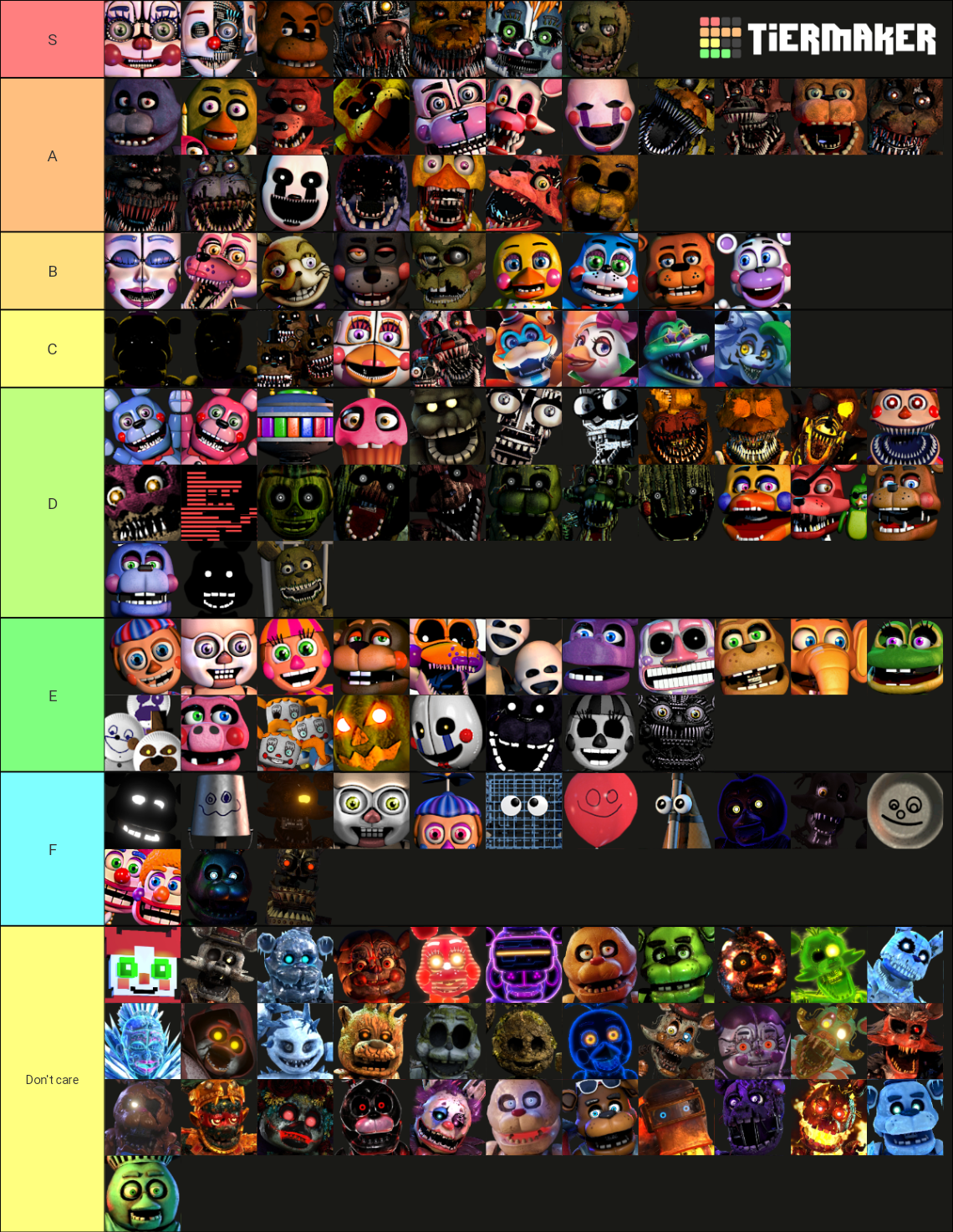 Create a Baldi's Basics Plus Character Tier List - TierMaker