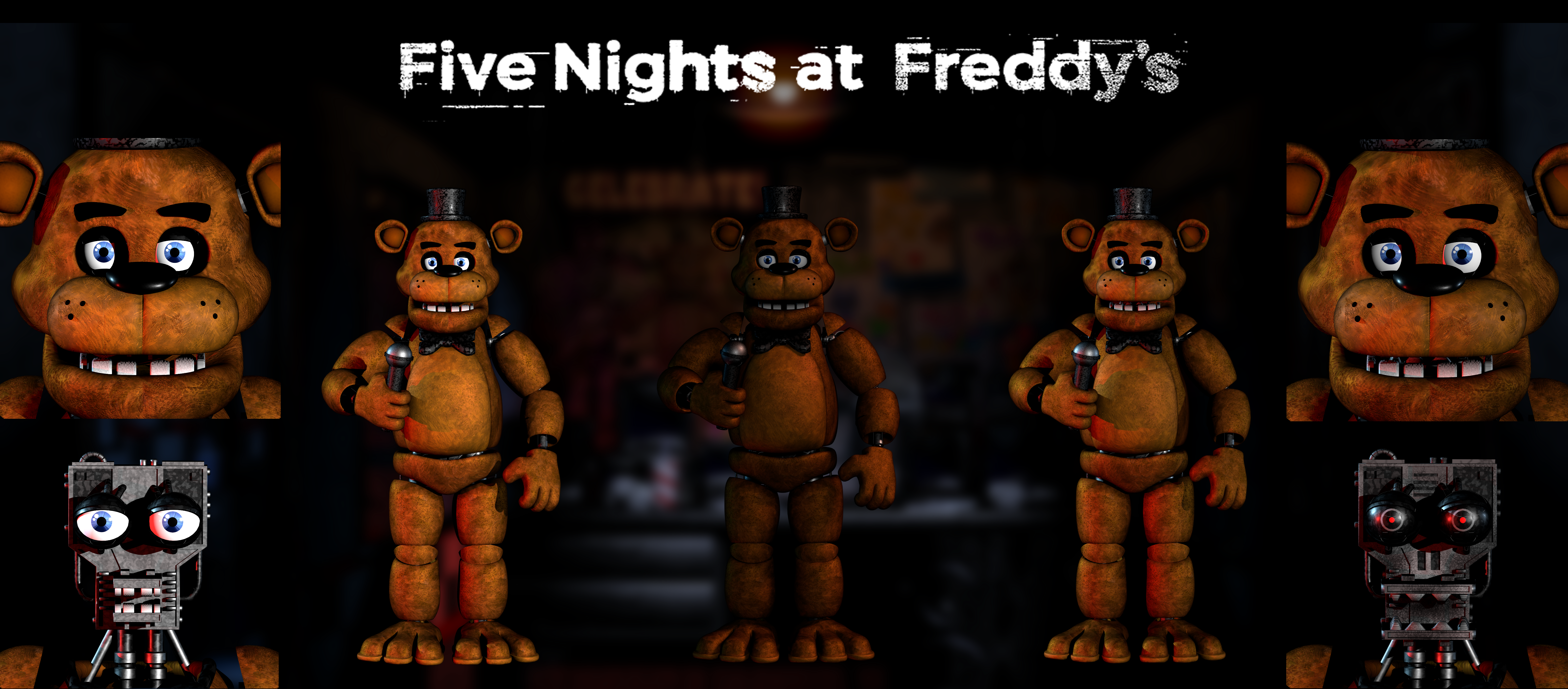 Blender/FNAF] FNAF 1 Freddy Teaser Extended by RazvanAndrei123 on DeviantArt