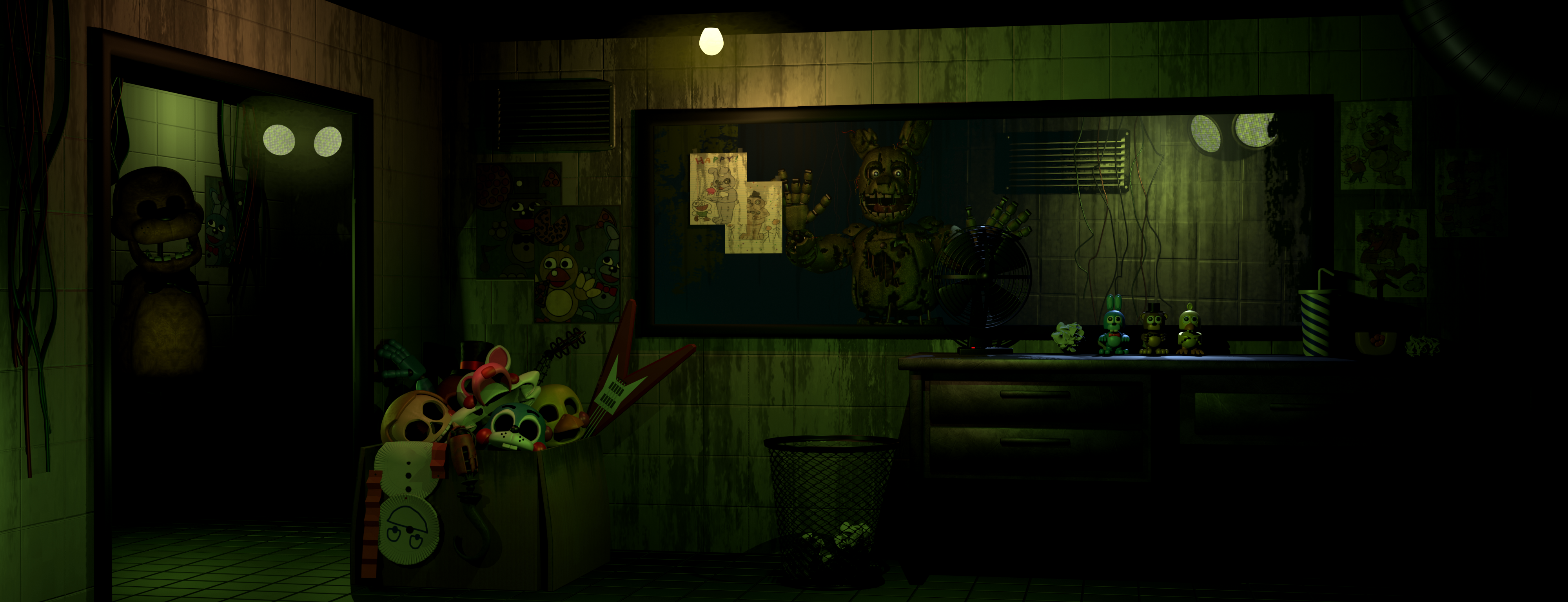 Blender/FNAF] Araya's Fnaf 1 backstage done by RazvanAndrei123 on