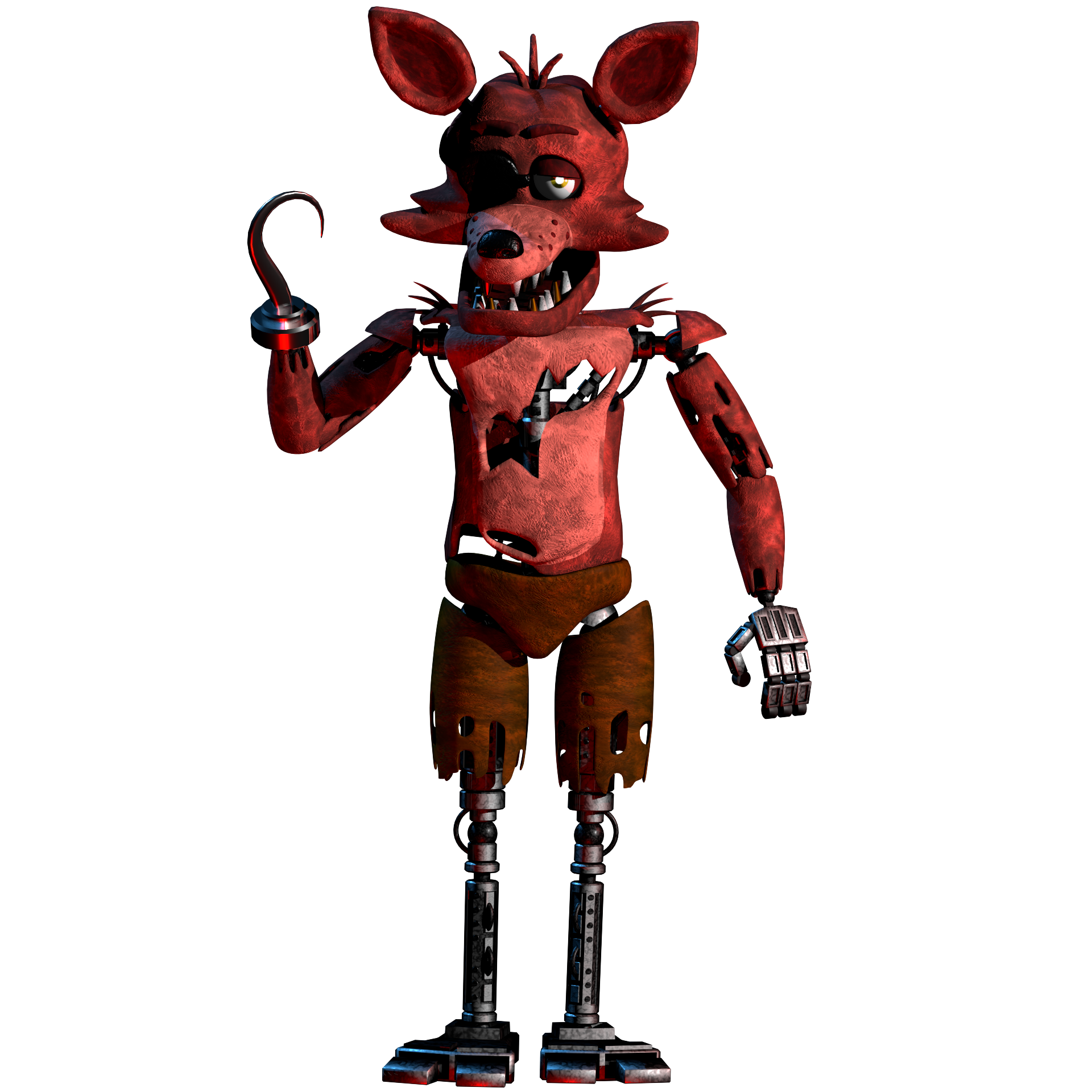 Semi-realistic FNaF 1 Foxy [V1] (Suit design by Mister Macabre) :  r/fivenightsatfreddys