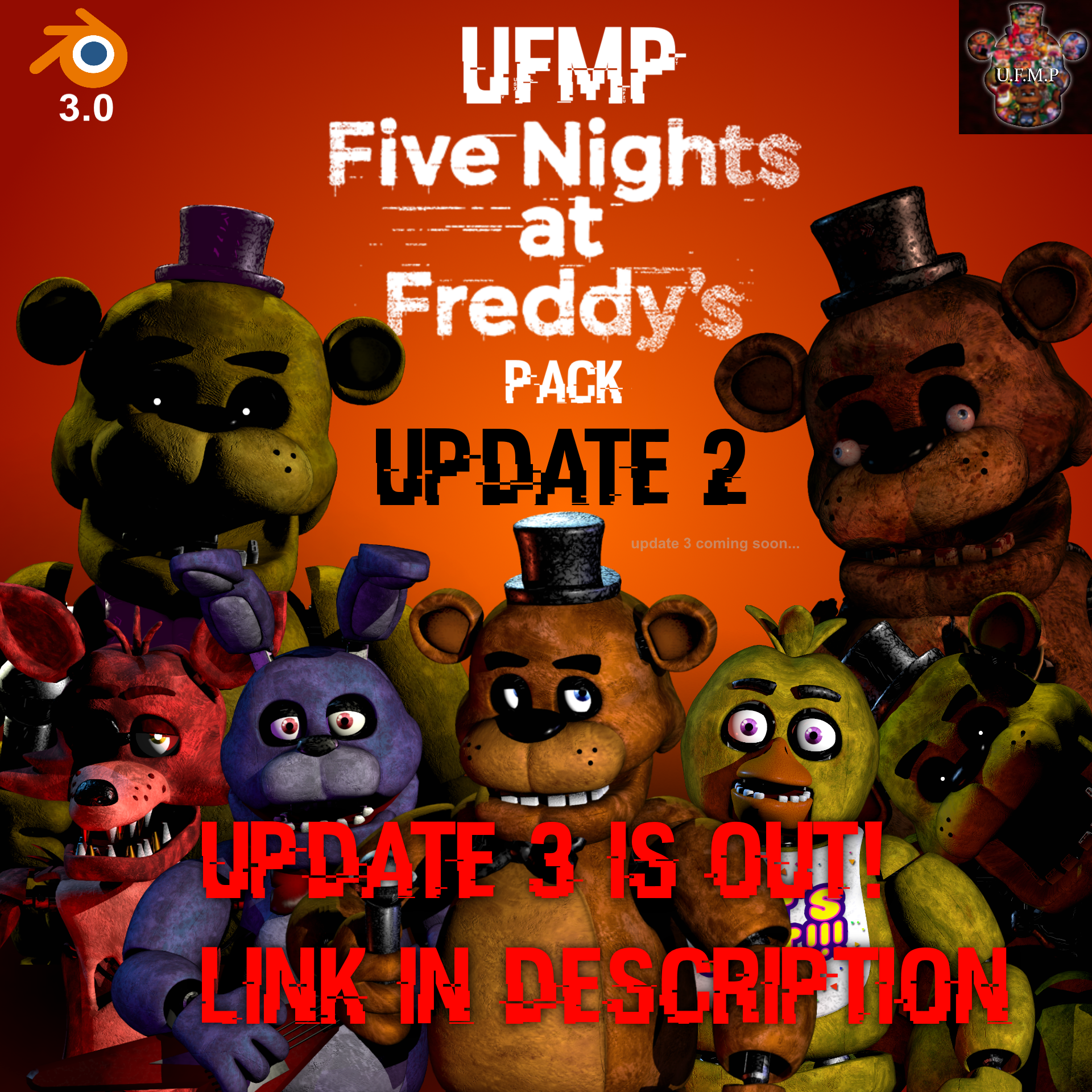 UFMP FNAF 1 Pack UPDATE 2 3.0 Port RELEASE by RazvanAndrei123 on DeviantArt